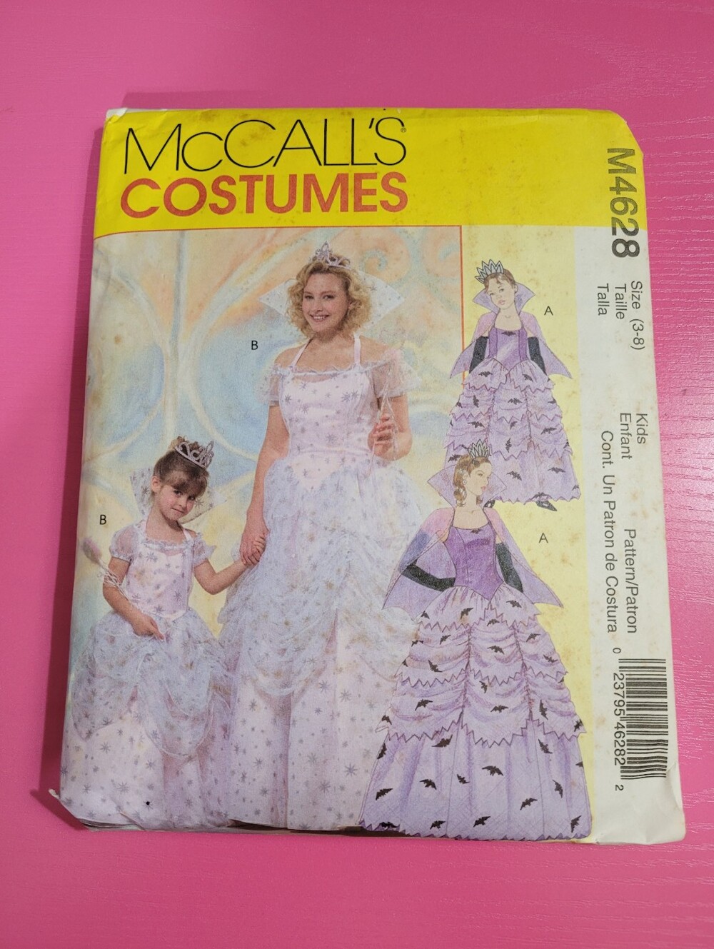 McCall's Costumes Kids Princess Dress Sewing Pattern M4628 Size 3-8 (0977)